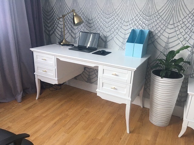 Письменный стол Римини с двумя тумбами